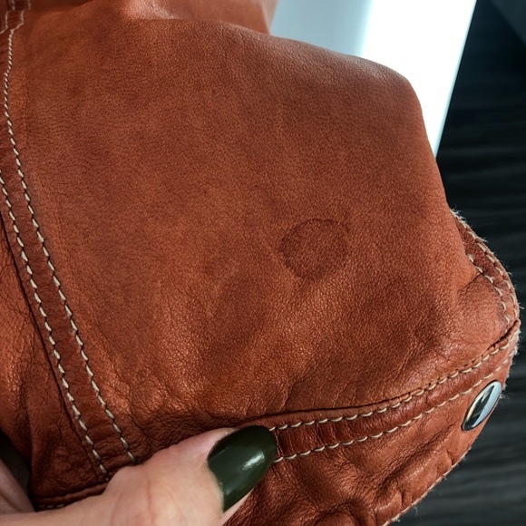 🍊🧡Burnt orange genuine leather jacket extremely soft - Picture 10 of 10